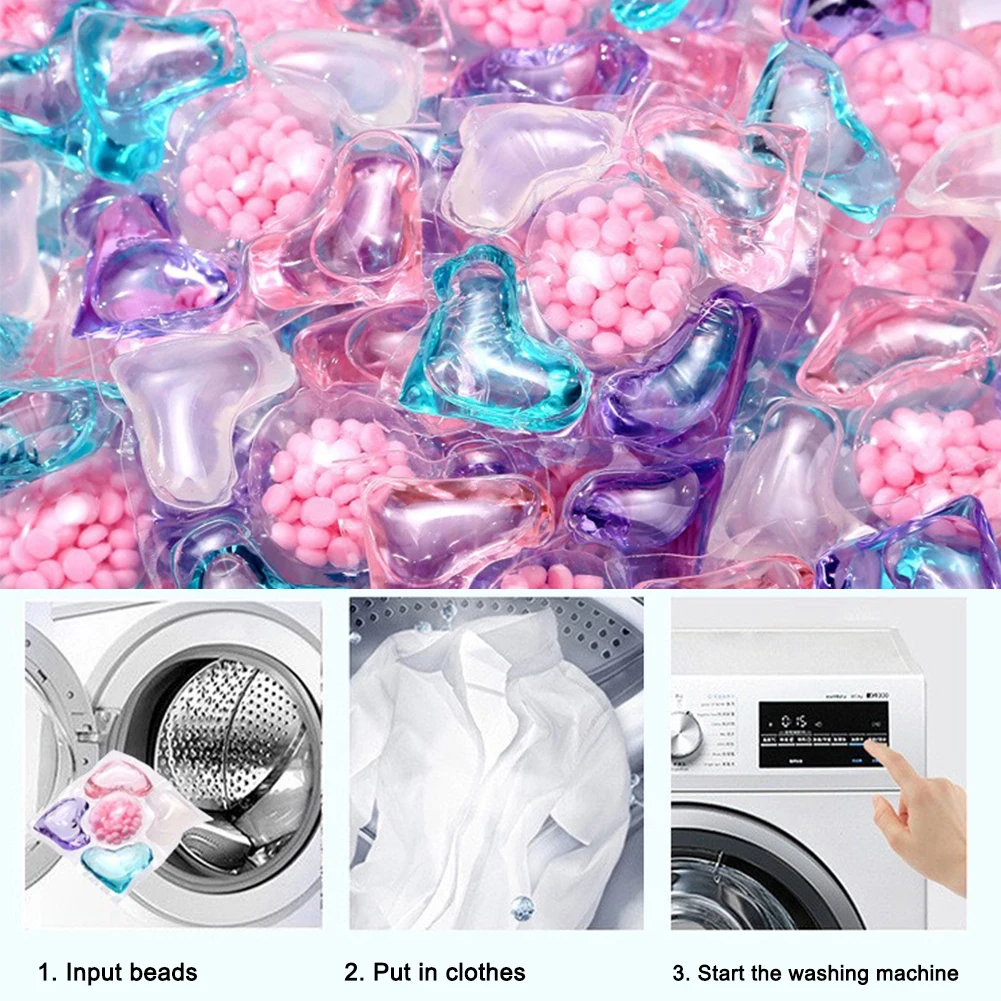 50Pcs Laundry Detergent Box 5 in 1 Laundry Beads Laundry Cleaning Washing Capsules Apartment University Dormitory Necessities - Image 4