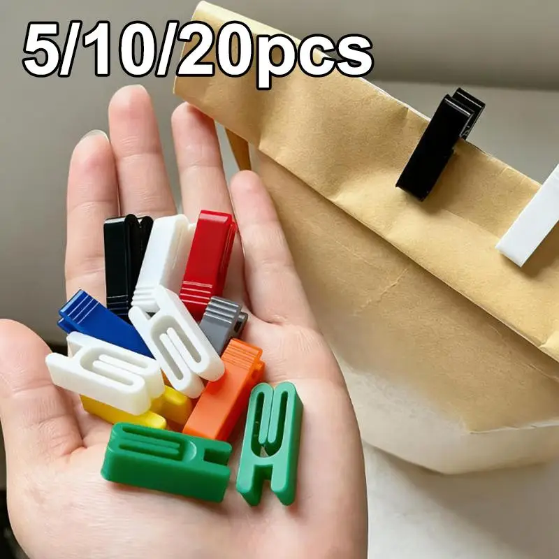 5/10/20pcs Snack Bag Seal Clips Durable Food Packaging Clips Reusable Leak-Proof Preserving Clips Kitchen Gadget - Image 2