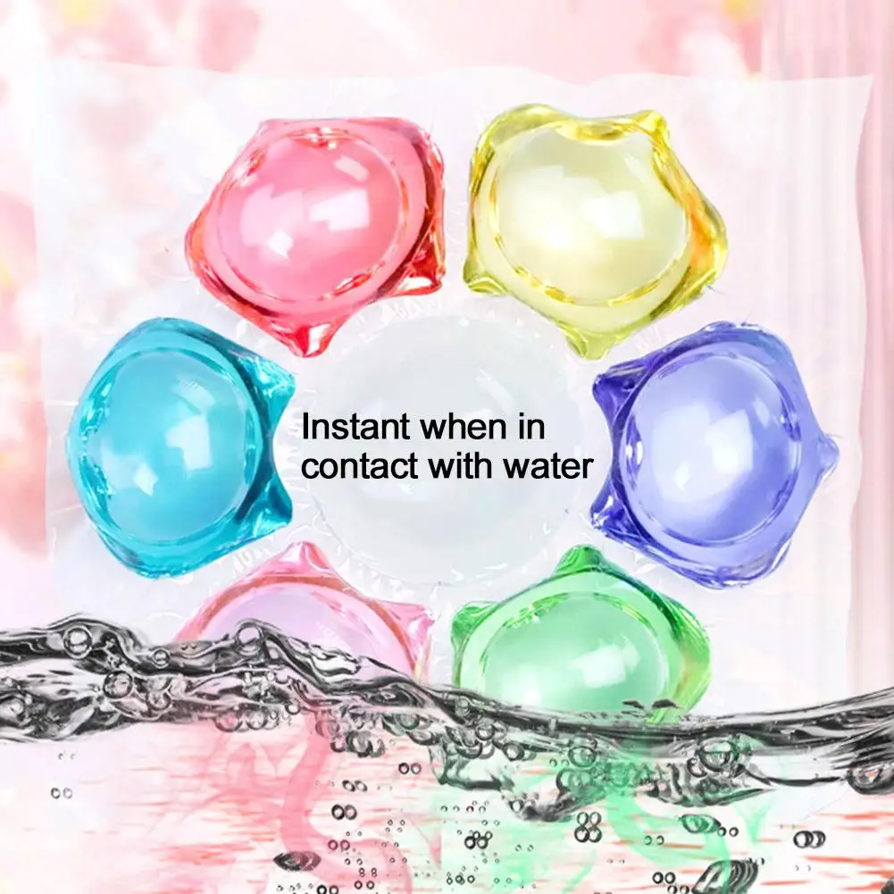 7-in-1 Laundry Beads Water-soluble Softener Laundry Fragrance Enhancer Laundry Detergent Long-lasting Cleaning Capsules 20pcs - Image 2