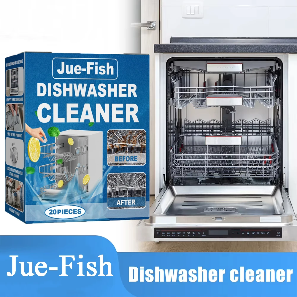 80/40/20pcs Dishwasher Cleaner Oil Dirt Removal Deodorizer Cleaning Tablets Limescale Remover Efficiently Kitchen Cleaning Tools - Image 2