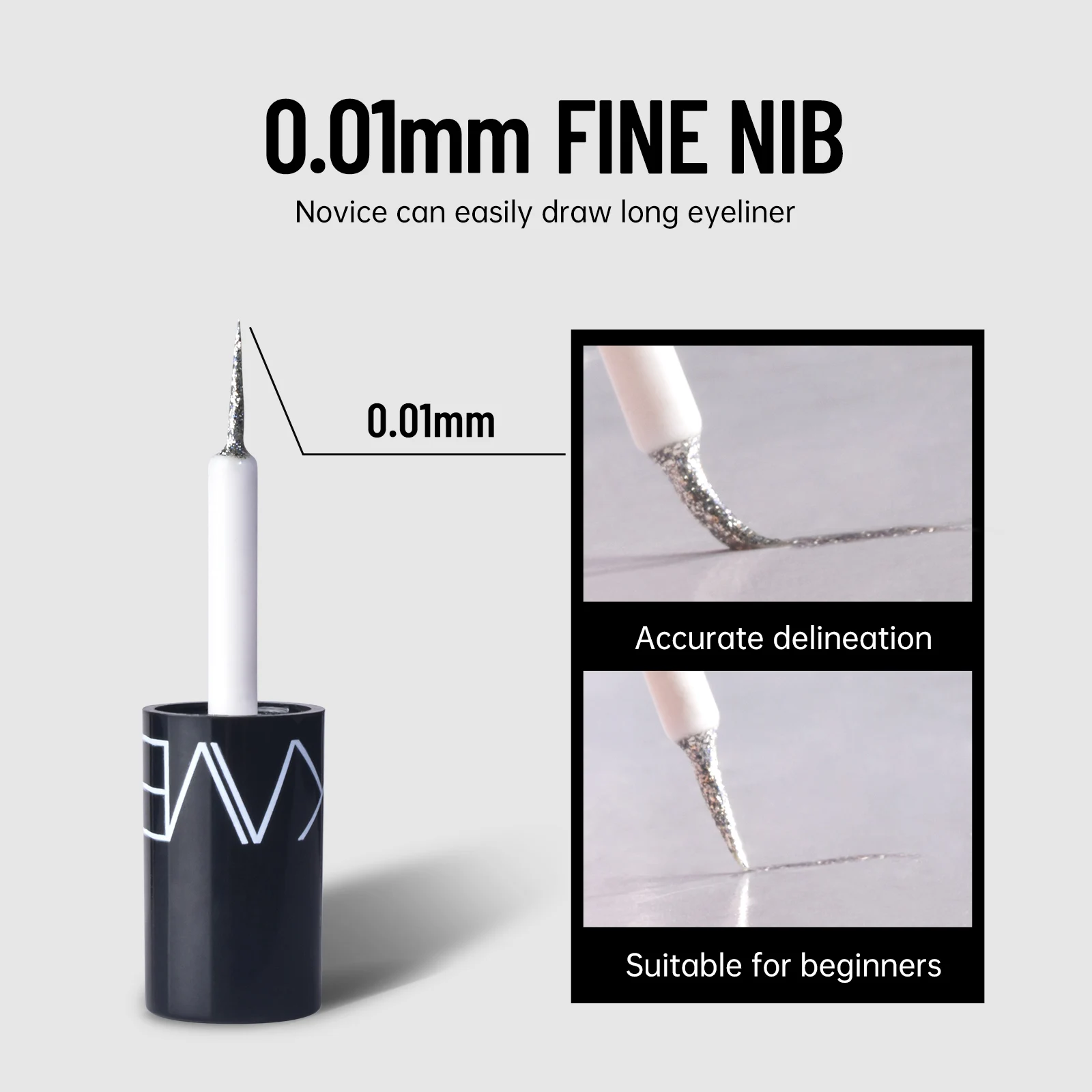 9-Color Diamond Shiny Eye Shadow Eyeliner Pen Pearl Light Color Fast Drying Waterproof Eyeliner Liquid - Image 3