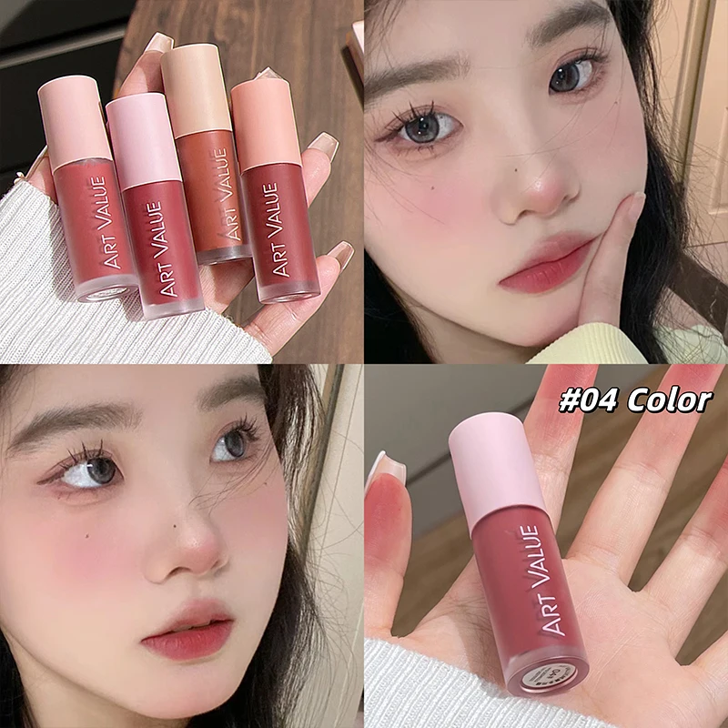 ART VALUE 4 Colors Dual-use Lip And Cheek Balm Blush Lasting Cheek Color Natural Makeup Multi-purpose Blush Cream Lip Stain Tint - Image 5