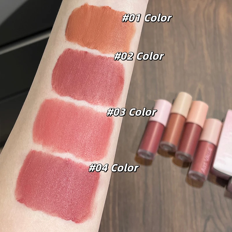 ART VALUE 4 Colors Dual-use Lip And Cheek Balm Blush Lasting Cheek Color Natural Makeup Multi-purpose Blush Cream Lip Stain Tint - Image 6