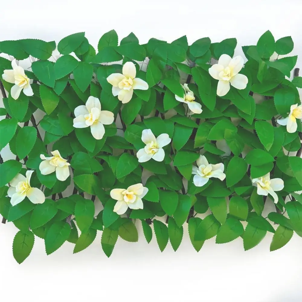 Adjustable Artificial Leaf Privacy Fence Rose Sunflower Decorative Garden Trellis Easy Install Flexible Expandable Privacy Fence - Image 4