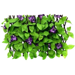Adjustable Artificial Leaf Privacy Fence Rose Sunflower Decorative Garden Trellis Easy Install Flexible Expandable Privacy Fence