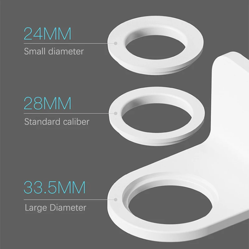 Adjustable Dispenser Bottle Holder Wall Mounted Adhesive Shampoo Lotion Hand Soap Bottle Hanger Bathroom Storage Rack - Image 5