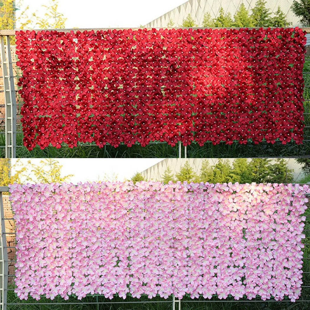 Artificial Cherry Blossom Leaf Panels Faux Privacy Fence Screen For Home Outdoor Garden Balcony Decoration Balcony Decoration - Image 6