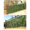Artificial Ivy Hedge Green Leaf Fence Panels Faux Privacy Fence Screen For Home Outdoor Garden Balcony Decoration 0.5X3m.