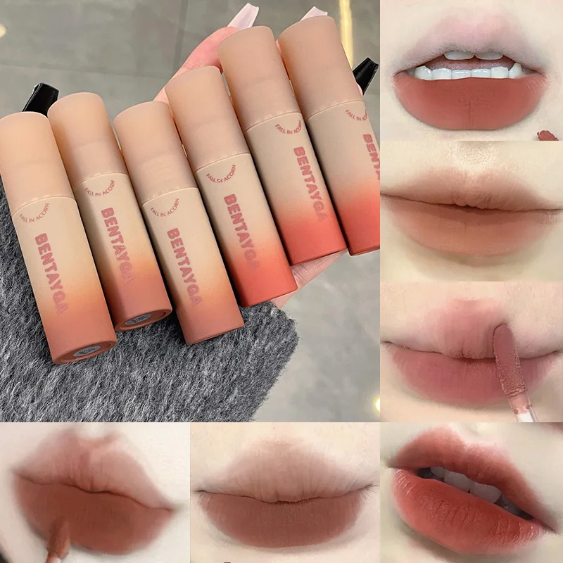 BENTAYGA Autumn Velvet Lip Mud — Matte Finish, Skin-Tone Enhancing Lip Tint, Versatile Nude Makeup, Budget-Friendly for Students - Image 2