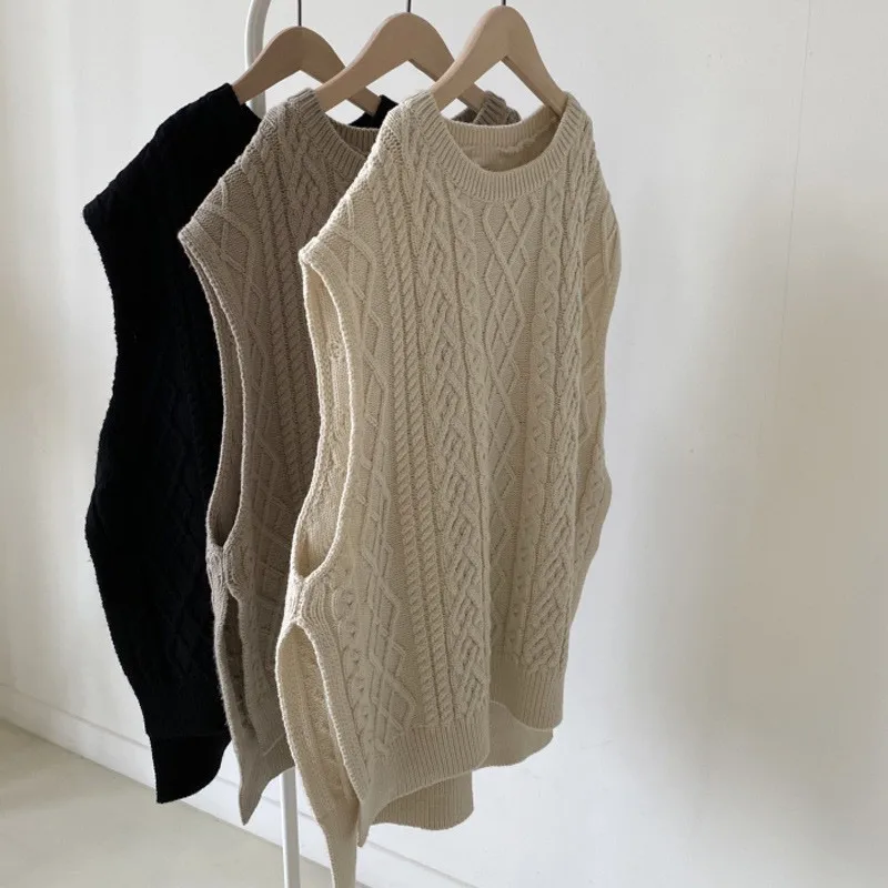 Baby Girl Knitwear Sleeveless Sweaters Autumn Boys Cotton Vest Coat Solid Tops Knit Waistcoat Toddler Pullover Outerwear 0-3Y - Image 3