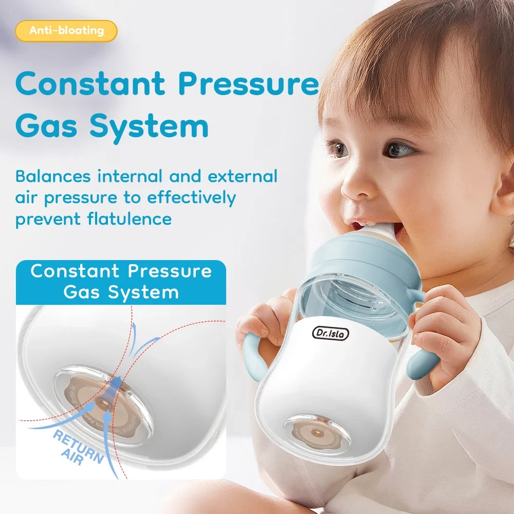 Baby Glass Bottle High Borosilicate 80/160/240ml Wide-mouthed Anti-bloating Clear Scale Newborn Feeding Bottles GB61 - Image 4