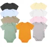 Baby Romper Boy Girl Newborn 0 to 3 6 9 12 18 24 Months 100% Cotton White Blue Summer Toddler Rompers Short Infant Kids Clothing