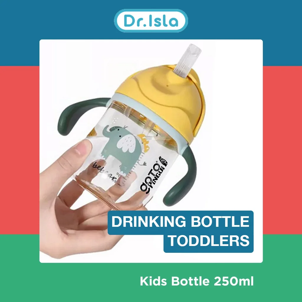 Baby Water Cups 250ML Baby Learning Drinking Cup with Double Handle Flip Lid Leakproof Infants Water Cups Bottle BPA Free - Image 5