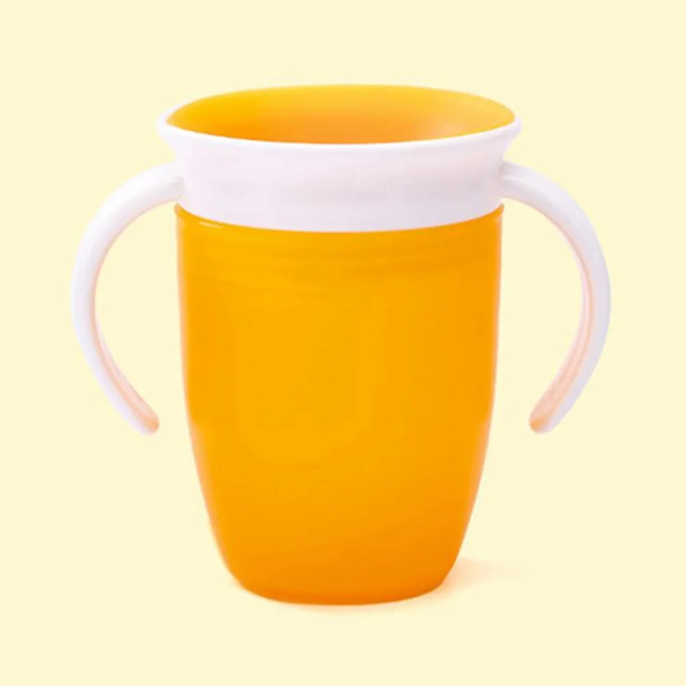 Baby Water Cups 360 Degrees Rotated Baby Learning Drinking Cup with Double Handle Flip Lid Leakproof Infants Water Cups Bottle - Image 6