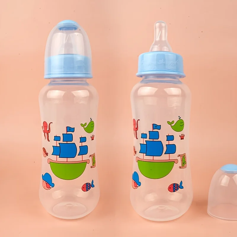 Baby bottle, PP material, without handle, standard mouth and cute pattern, lovely style for baby - Image 2