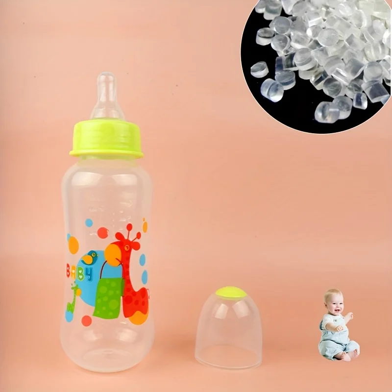Baby bottle, PP material, without handle, standard mouth and cute pattern, lovely style for baby - Image 4