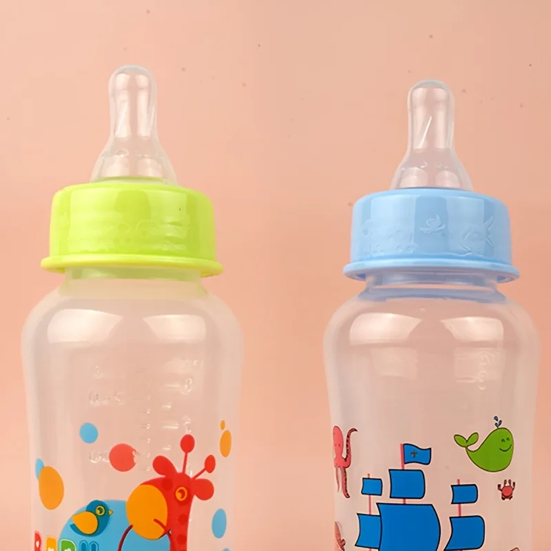 Baby bottle, PP material, without handle, standard mouth and cute pattern, lovely style for baby - Image 3