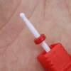 Ball Shape Ceramic Nail Drill Bit with Red Band – Cuticle Cleaning, Dead Skin Removal & Nail Surface Smoothing, 3/32