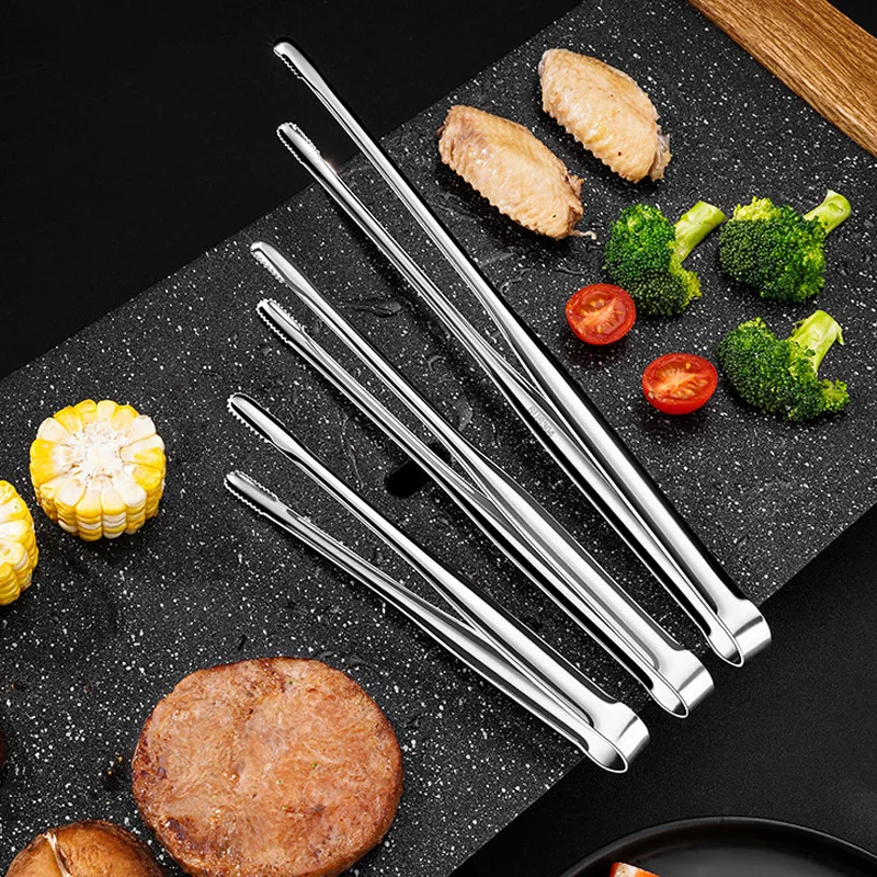 Barbecue Clip Korean Barbecue Food Clip BBQ Steak Clip Bread Tong Cooking Utensils Party Non-Slip Kitchen Gadgets Accessories - Image 2