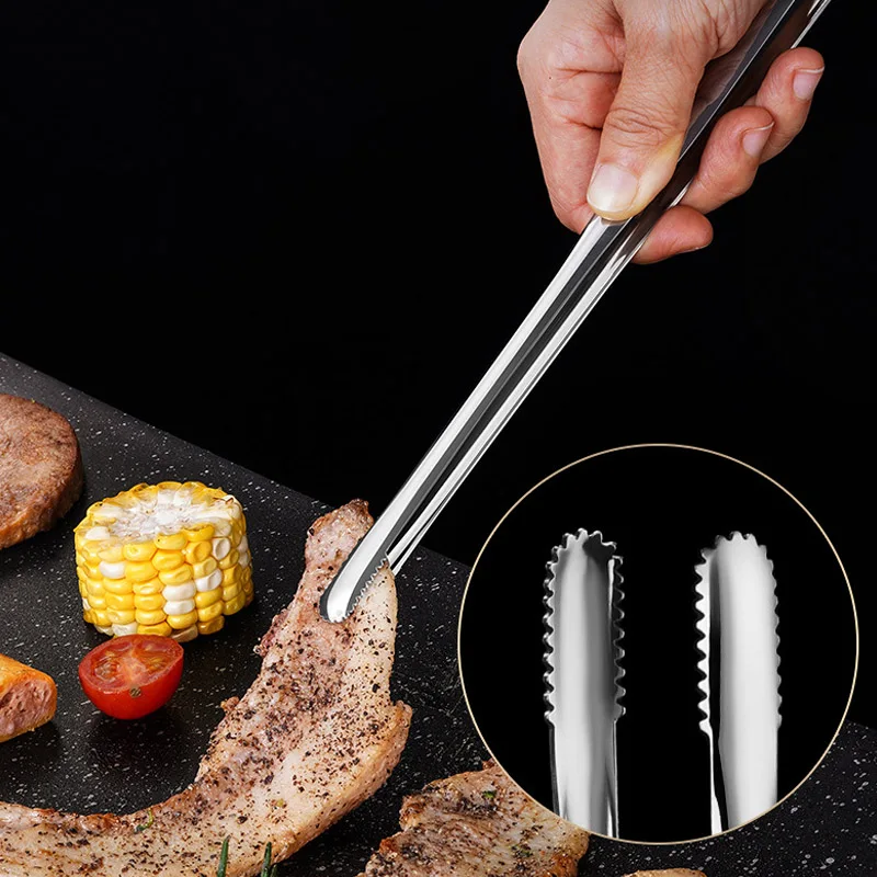 Barbecue Clip Korean Barbecue Food Clip BBQ Steak Clip Bread Tong Cooking Utensils Party Non-Slip Kitchen Gadgets Accessories - Image 4