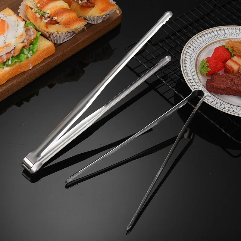Barbecue Clip Korean Barbecue Food Clip BBQ Steak Clip Bread Tong Cooking Utensils Party Non-Slip Kitchen Gadgets Accessories - Image 3