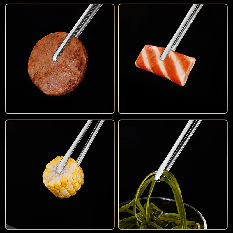 Barbecue Clip Korean Barbecue Food Clip BBQ Steak Clip Bread Tong Cooking Utensils Party Non-Slip Kitchen Gadgets Accessories - Image 6