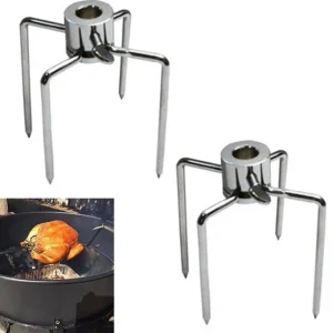 Barbecue Fork Oven Rotating Food Grade Barbecue Fork Kitchen Tools Steel Barbecue Fork Charcoal Chicken Barbecue Tools