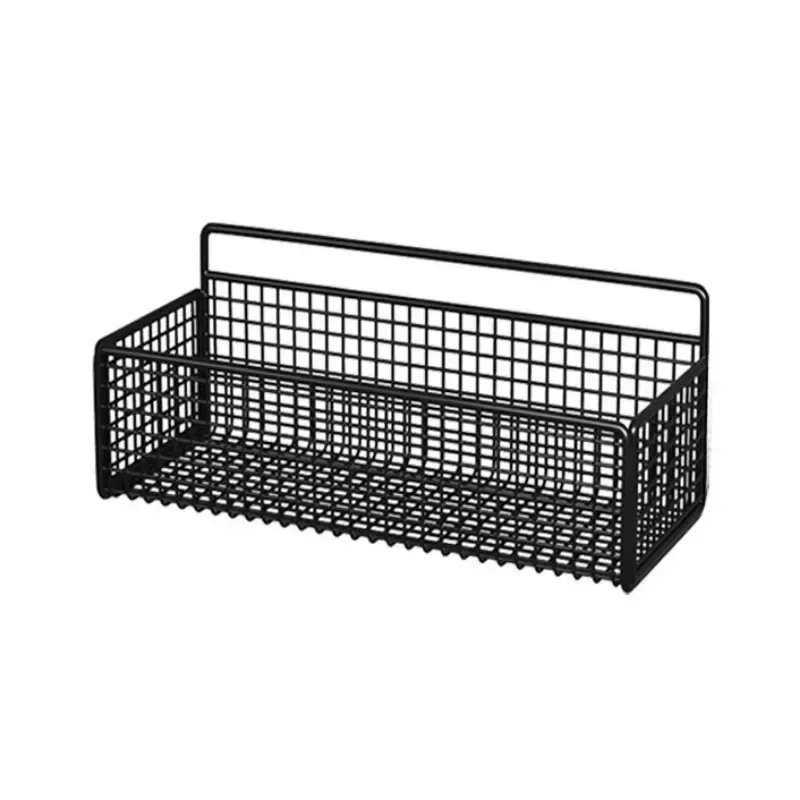 Bilayer Bathroom Grid Shelf Suspension Type Bathroom Organizer Shampoo Shower Gel Kitchen Makeup Storage Bathroom Accessories - Image 6