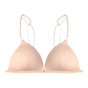 Breathable Triangle Bras for Women Thin Strape Beauty Back Wireless Bra Push-up Lingerie Deep V Bralette Beach