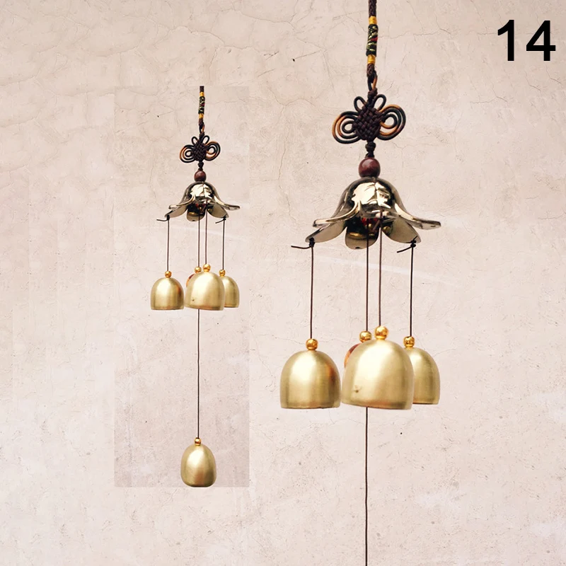 C 1pc new Antique Wind Chime Copper Yard Garden Outdoor Living Decoration Metal Wind Chime - Image 6