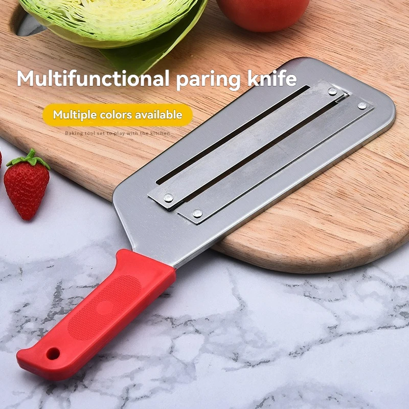 Cabbage Slicer Onion Slicer Knife Double Slice Blade Vegetable Slicer Slicing Kitchen Knife Fish Scale Cleaner Knive Kitchen - Image 3
