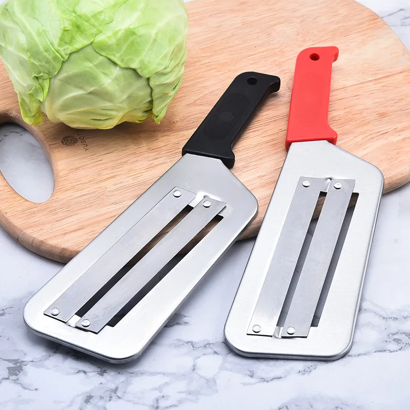 Cabbage Slicer Onion Slicer Knife Double Slice Blade Vegetable Slicer Slicing Kitchen Knife Fish Scale Cleaner Knive Kitchen - Image 2