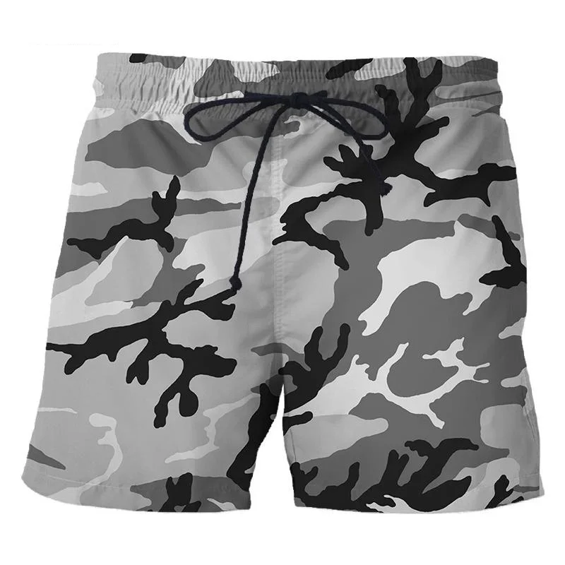 Camouflage 3D Printed Short Pants Men's Outdoor Sports Board Shorts Unisex Fashion Casual Swimming Shorts Beach Trunks Clothing - Image 5