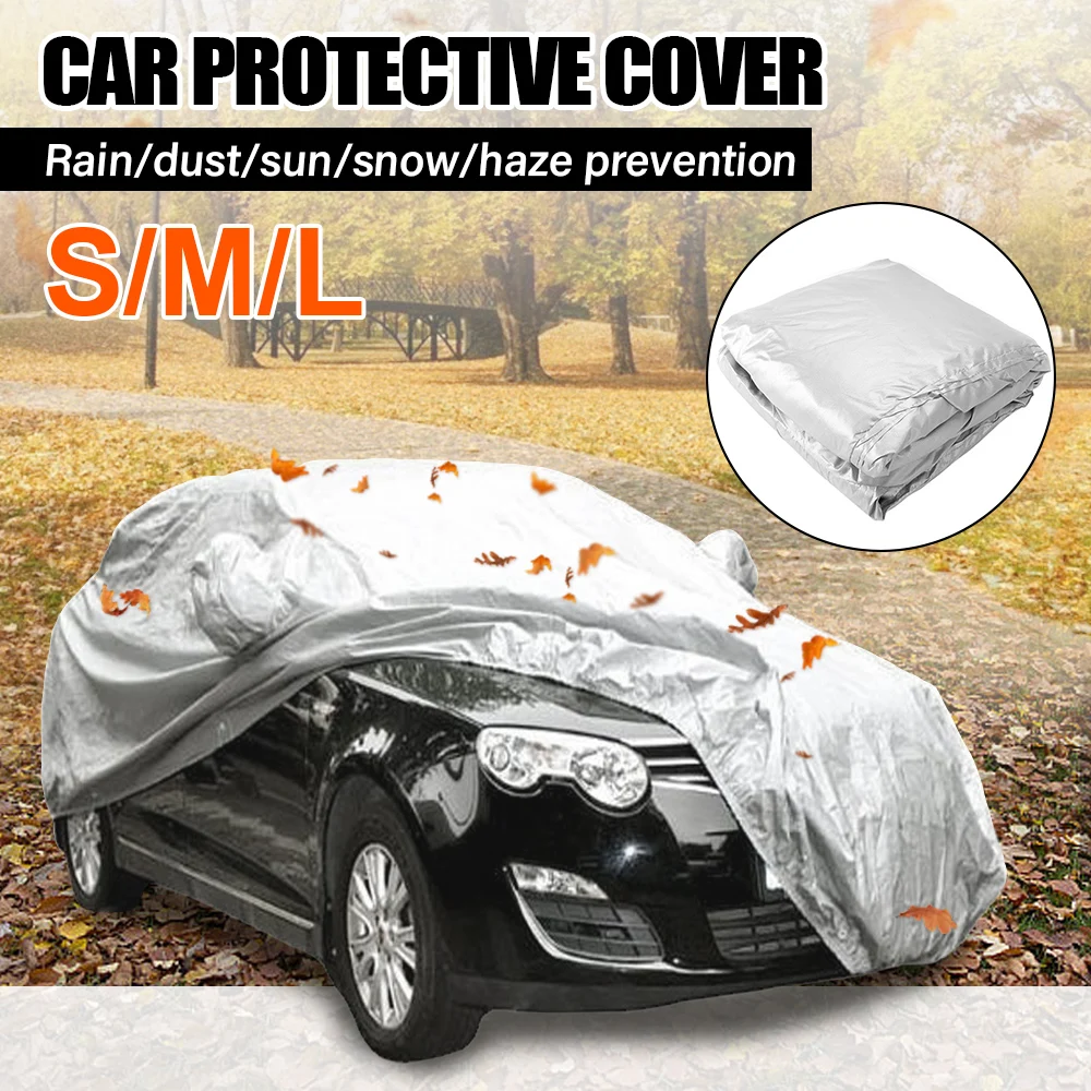 Car Cover Waterproof UV Protection All Weather Dustproof Outdoor Universal Fit for Most Cars Full Protection - Image 2