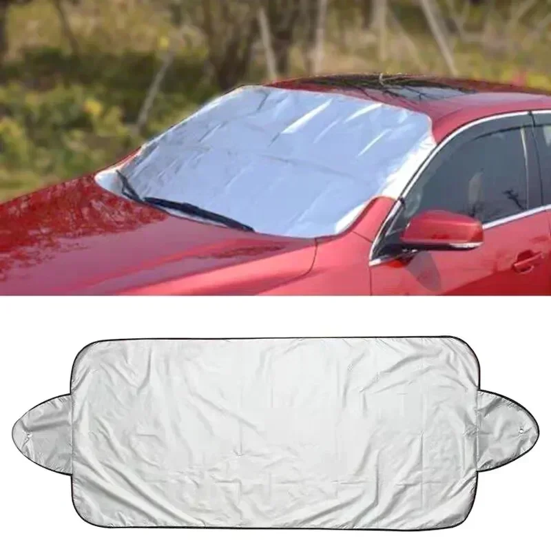 Car Exterior Protection Snow Blocked Car Covers Snow Ice Protector Visor Sun Shade Front Rear Windshield Cover Block Shields - Image 4