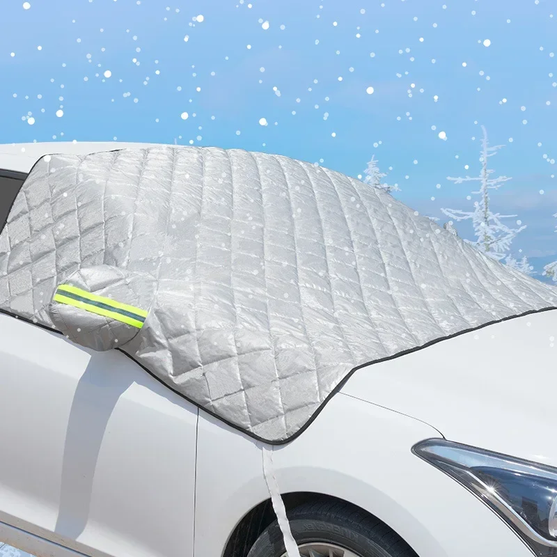 Car Front Windscreen Antifreeze Cover Car Clothing Cover Cover Snow, Frost, Snow, Sun, Heat Insulation and Sunshade for Car - Image 2