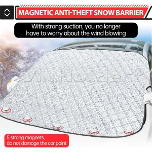 Car Magnetic Windshield Snow Cover WAaterproof Windproof Protection Snow Ice Sun Frost Defense Universal for SUV Truck Sedan Van