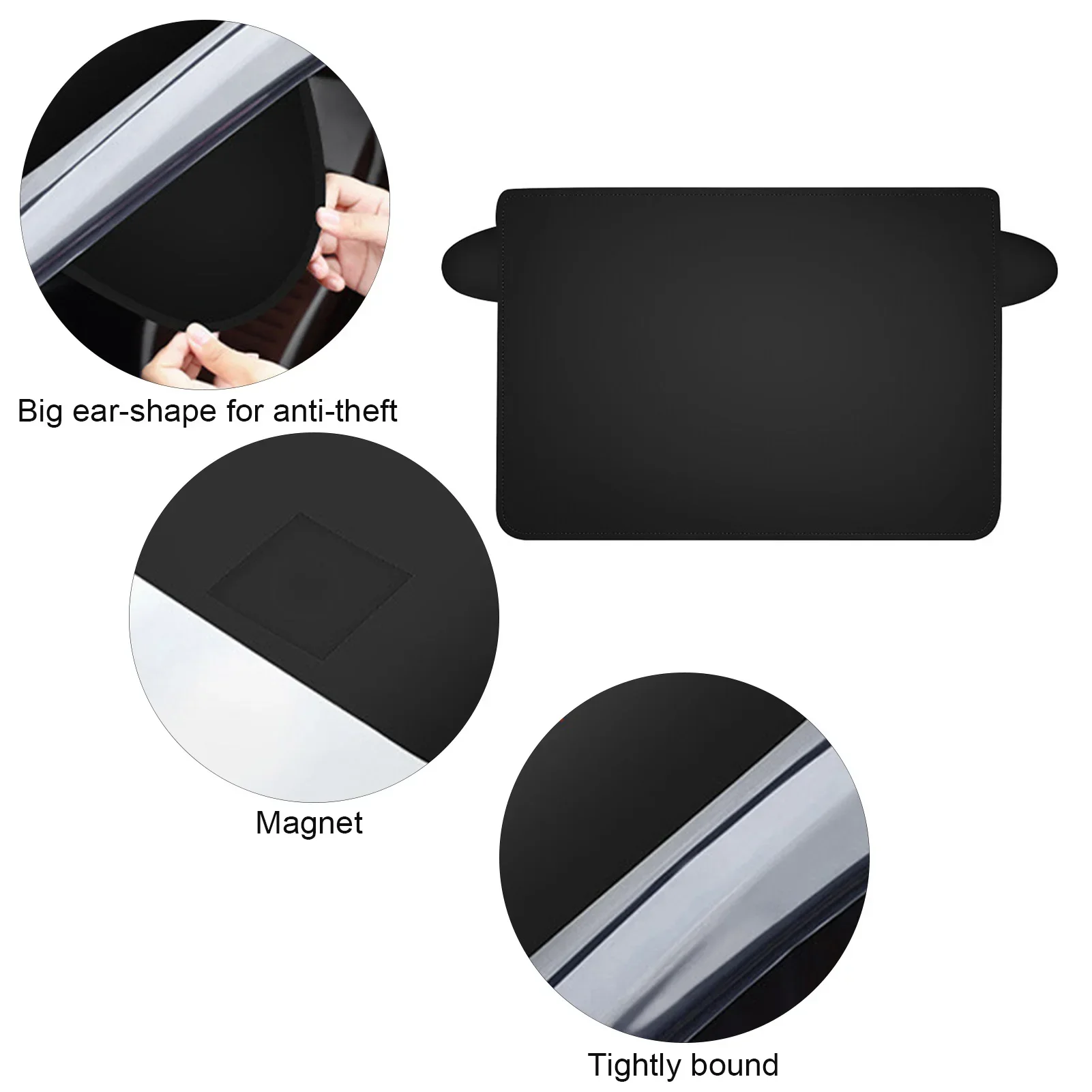 Car Snow Cover With Magnets Sunshade Cover Car Windshield Shade Waterproof Protector Cover For Winter Car Windscreen Cover - Image 5
