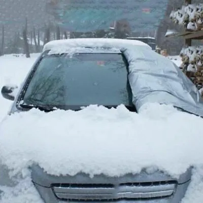 Car Windscreen Cover Front Cover Anti Snow Frost Ice Shield Dust Protector Heat Sun Mat Car Window Screen Frost Large Snow Cover - Image 4
