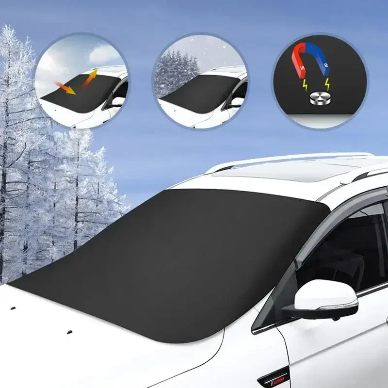 Car Windshield Cover For Snow And Ice Auto Premium Windshield Snow Blanket Auto Front Screen Winter Weather Cover car Ice Shield - Image 4