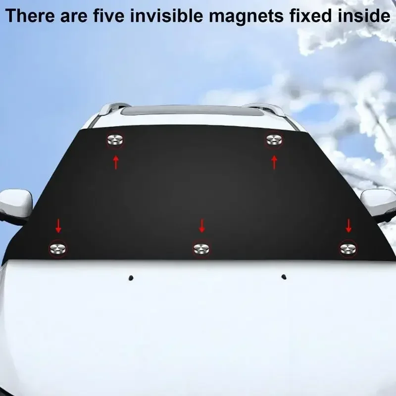 Car Windshield Cover For Snow And Ice Auto Premium Windshield Snow Blanket Auto Front Screen Winter Weather Cover car Ice Shield - Image 5