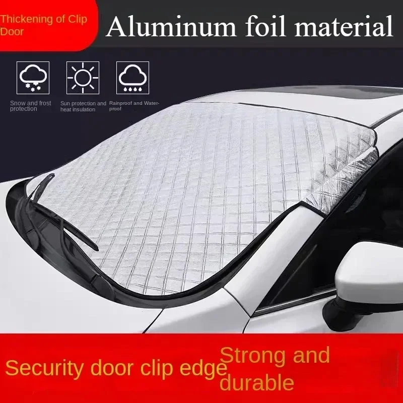 Car Windshield Mirror Reflective Bar Cover Sun Shade Protector Winter Snow Ice Rain Dust Frost Guard Aluminium Film Universal - Image 3