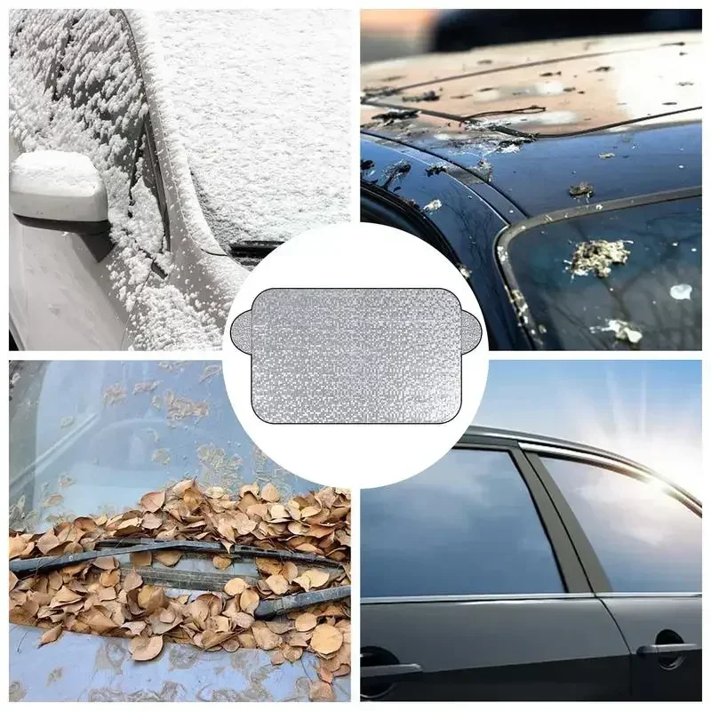 Car Windshield Snow Shield Cover Sun Protection Front Window Frost Sunshade Waterproof Shade Sunshield Suv Sedan Winter Summer - Image 5