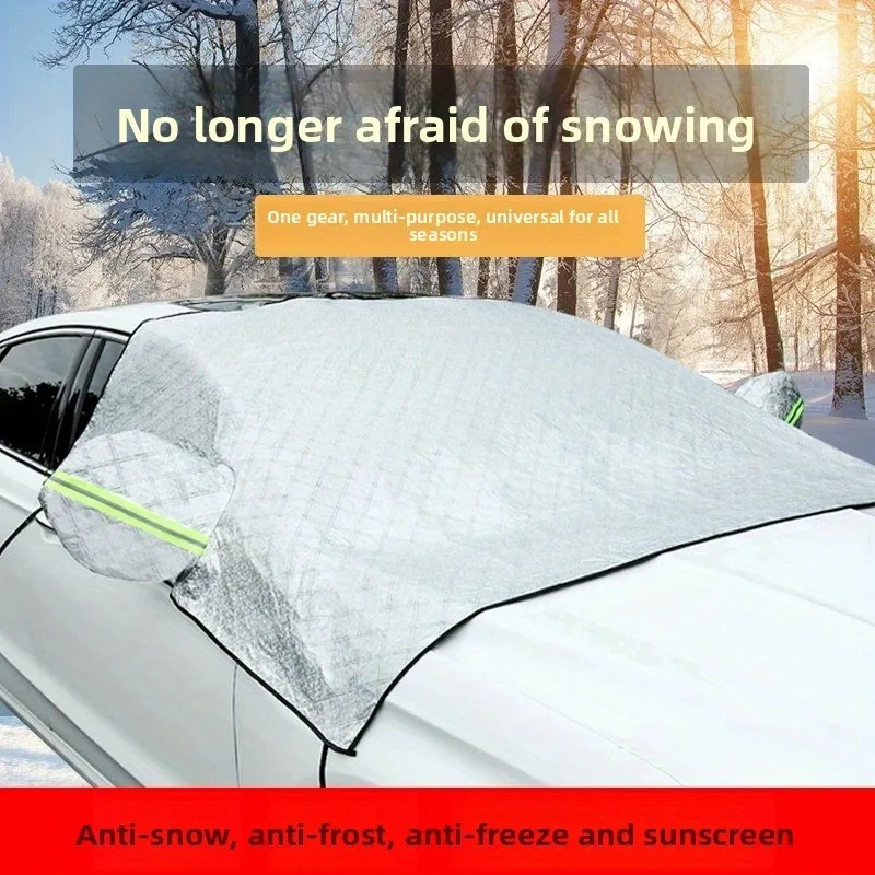 Car magnetic snow shield front windshield sun thickened frost and protection car clothing - Image 5