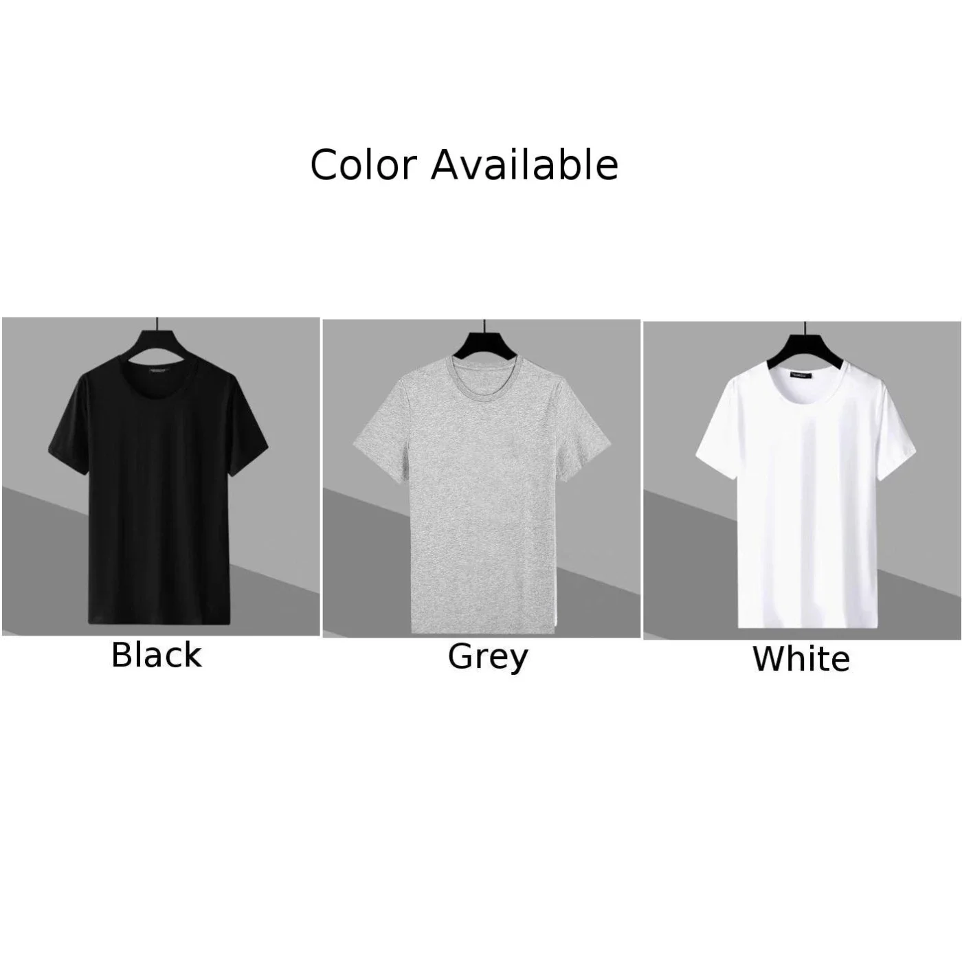 Casual Men's O Neck Solid Color Short Sleeve T Shirts Casual Slim Fit T Shirt Tee Top Pullover For Men Clothing - Image 4