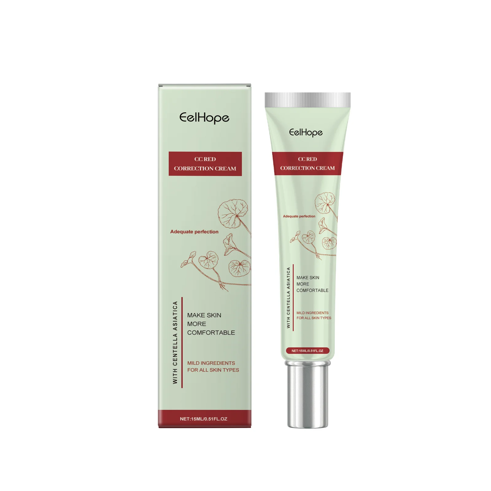 Centella Asiatica CC Cream Full Coverage Oil Control Brighten Skin Tone Long Lasting Cover Pores Moisturizing BB Cream Makeup - Image 2