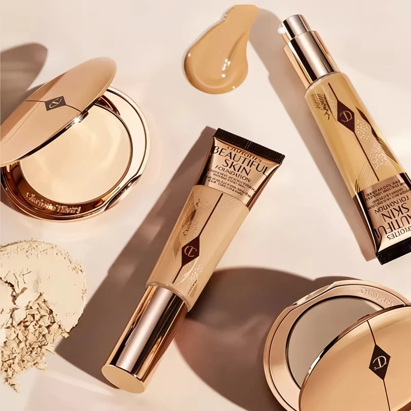 Charlotte Tilbury Lip Balm Facial Setting Powder Delicate Texture Flawless Liquid Foundation Cosmetics Moisturize Setting Spray - Image 6