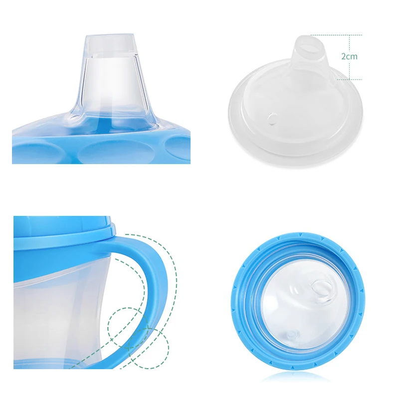 Child Bottle Children's Water Bottle Leakproof Water Bottles Outdoor Portable Children's Cups Infant Training Cups WithHandle - Image 5