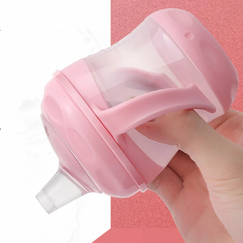 Child Bottle Children's Water Bottle Leakproof Water Bottles Outdoor Portable Children's Cups Infant Training Cups WithHandle - Image 4