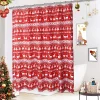 Christmas Shower Curtain Waterproof Christmas Decor Cartoon Pattern with Deer Blackout Machine Wash for Bathroom Decorations